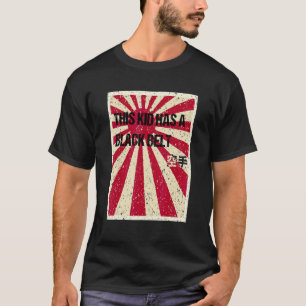 Camiseta Cinturão Preto de Karatê Jovem Criança