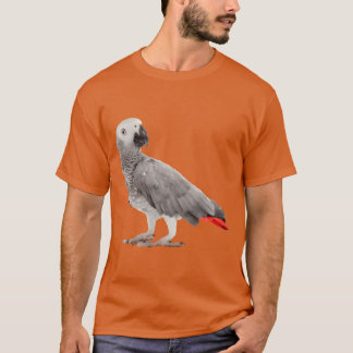 Camiseta Cinza africana, Pássaro do Papagaio