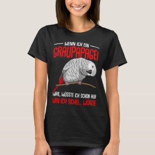 Camiseta Cinza Africana Sayings Parrot Heart Bird