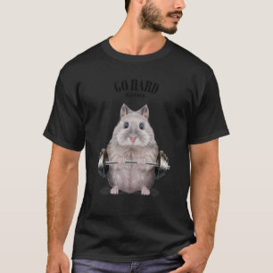Camiseta Cinza Anã Anã Formação Muscular de Hamster Arranjo