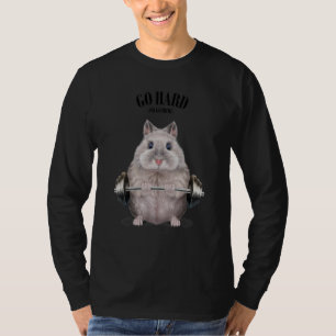 Camiseta Cinza Anã Anã Formação Muscular de Hamster Arranjo