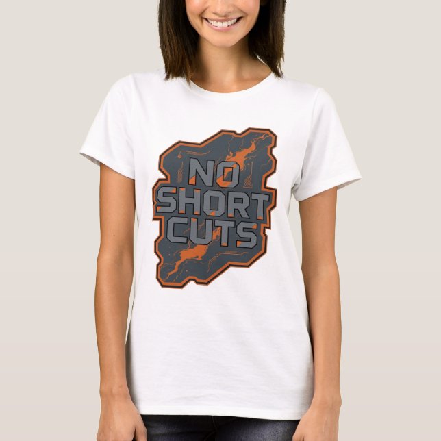 Camiseta Cinza Artístico Design SEM ATALHOS (Frente)
