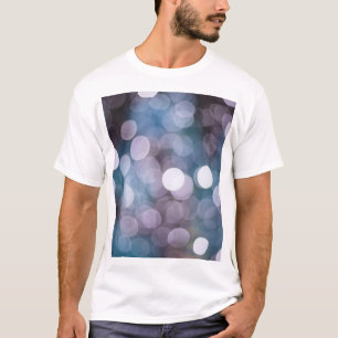 Camiseta Cinza azul, fundo abstrato.