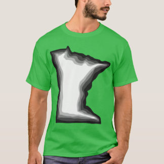 Camiseta Cinza Branca Negra Minnesota MN