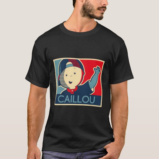 Camiseta Cinza Caillou Pequena (Frente)