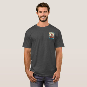 Camiseta cinza carvão com efeito heathered