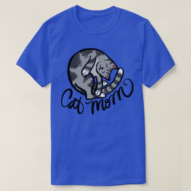 Camiseta Cinza Cat Mãe (Frente do Design)