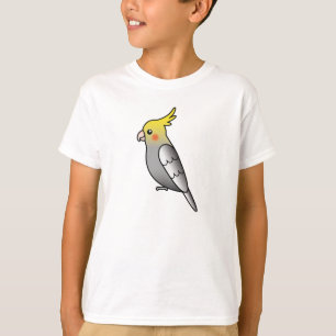 Camiseta Cinza Cockatiel Parrot Bird