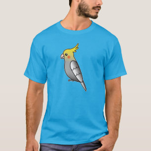 Camiseta Cinza Cockatiel Parrot Bird