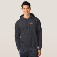 Camiseta cinza com capuz de homem mergulho na lama