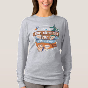Camiseta Cinza Croptoberfest 2023 Ellijay Lava Longa