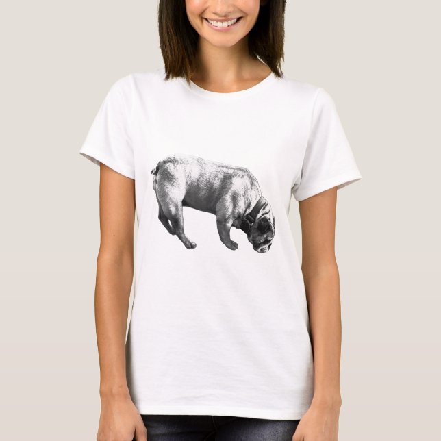 Camiseta Cinza Curioso, Força Suave (Frente)