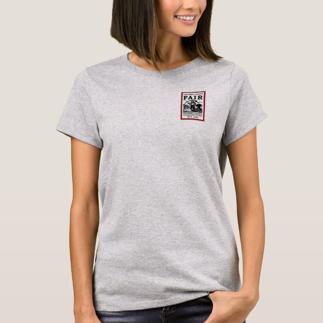 Camiseta cinza da Ag Society para mulheres (Frente)