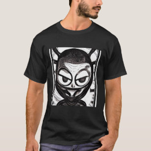 Camiseta cinza de área UAP 51 de OVNI alienígena fora deste