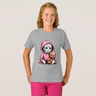 Camiseta Cinza de Criança com Ilustração Adorável