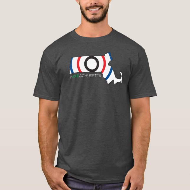 Camiseta Cinza de MAXEACHUSETTS (Frente)