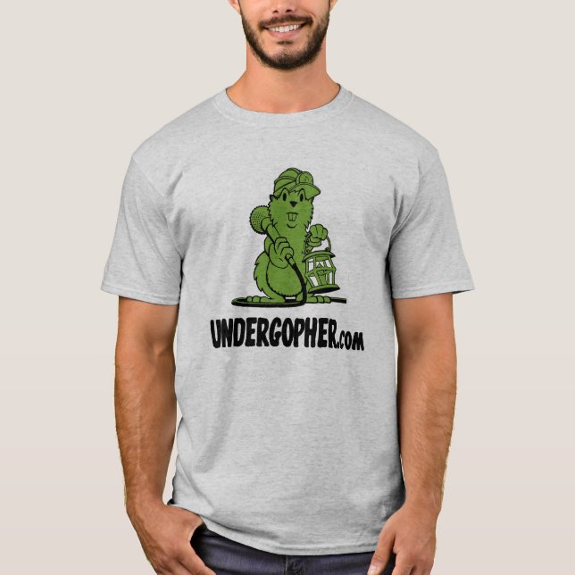 Camiseta Cinza de Undergopher (Frente)