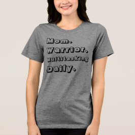 Camiseta Cinza Diário Multitarefa da Mamãe Guerrei