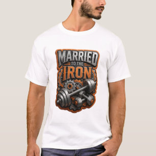 Camiseta Cinza Dinâmico CASADO COM O FERRO Impressão