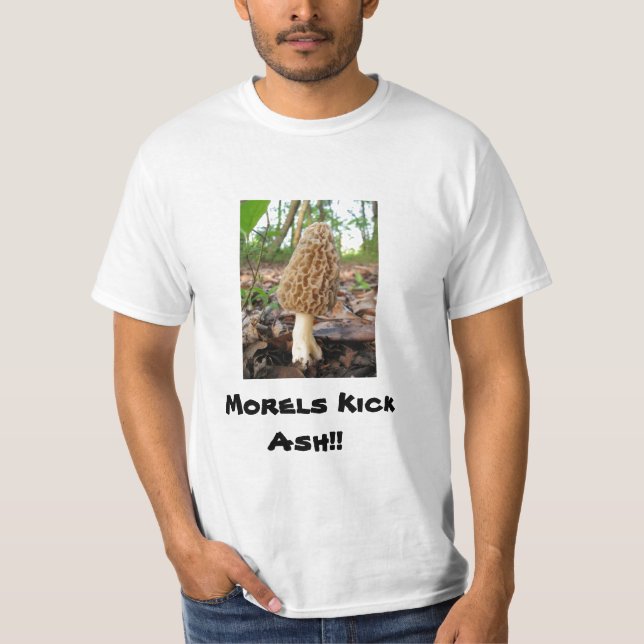 Camiseta Cinza do pontapé dos Morels!! T (Frente)