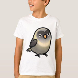 Camiseta Cinza e creme de mascarado preto Chubby