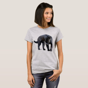 Camiseta cinza em aço feminino Jaguar Diablo