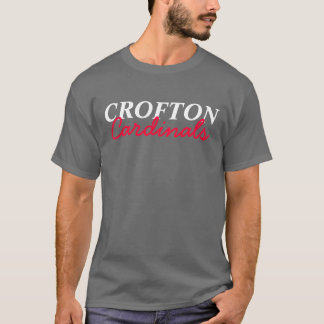 Camiseta Cinza escuro dos cardeais de Crofton