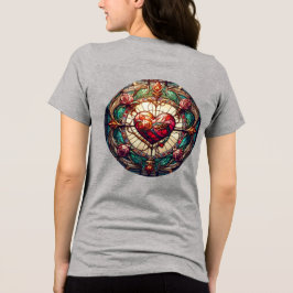 Camiseta-Cinza feminina