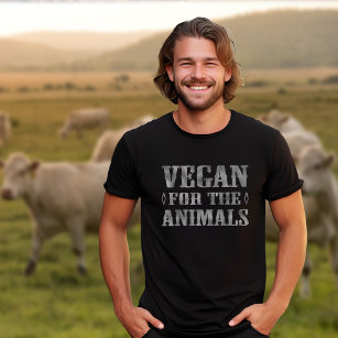 Camiseta Cinza Foil Vegan Para Animais (Unisex), Ativismo