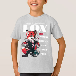 Camiseta Cinza Fox Fox Fox Clever Boys Ash