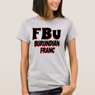 Camiseta Cinza franco do Burundi do FBu