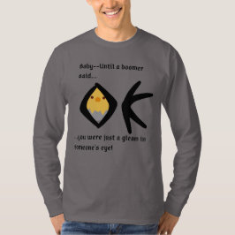 Camiseta Cinza 'Gleam in Eye' Boomerangada de Capa Longa Bá