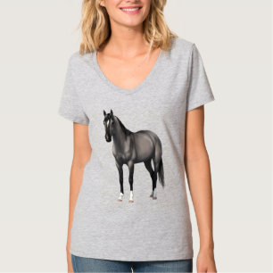 Camiseta Cinza Grulla Quarter Horse Stallion