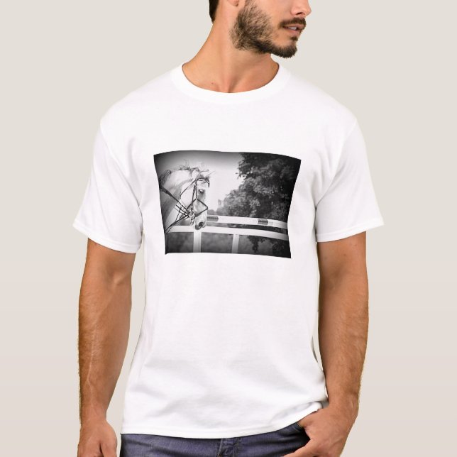 Camiseta cinza Inglesa Cavalo (Frente)