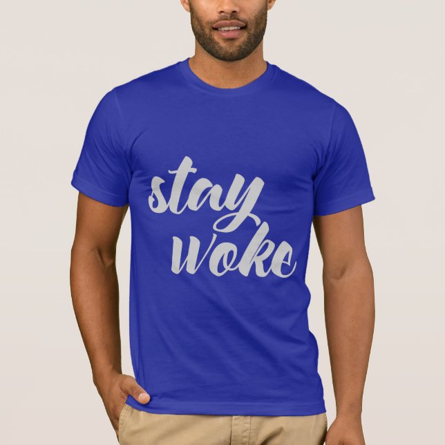 Camiseta Cinza Keep Woke (Frente)