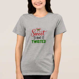 Camiseta cinza manga curta doce mas distorcida