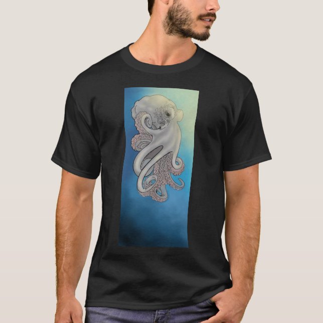 Camiseta Cinza Octopus Submarino (Frente)