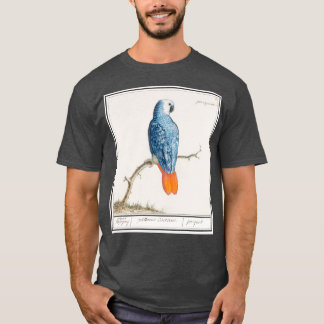 Camiseta Cinza papagaio-de-cauda-vermelha psittacus erithac