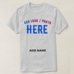 CAMISETA CINZA PERSONALIZÁVEL MODERNA COM MARCA VERIFICADA