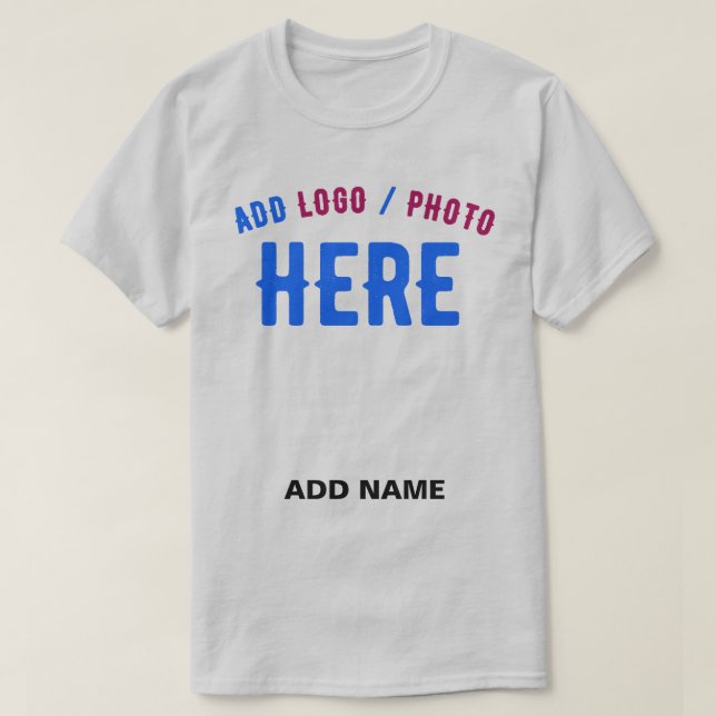 CAMISETA CINZA PERSONALIZÁVEL MODERNA COM MARCA VERIFICADA (Frente do Design)