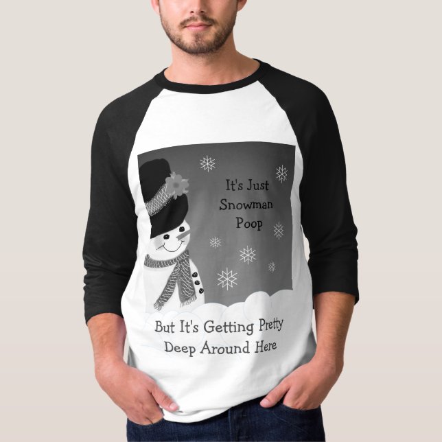 Camiseta Cinza Preta E Branca Engraçada (Frente)