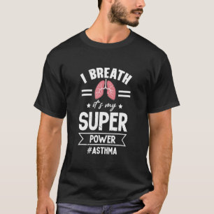 Camiseta Cinza Ribbon World Asthma Day Suporte a Asma Aware