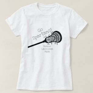 Camiseta Cinza Silver Go Team Lacrosse Mãe