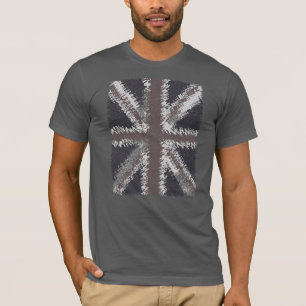 Camiseta Cinza Sindicato Incomodado da bandeira Britânica