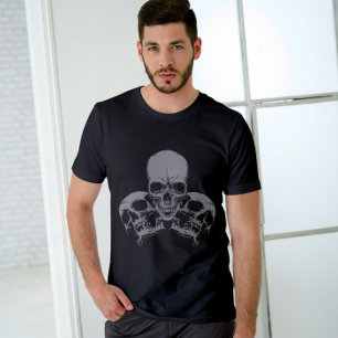 Camiseta Cinza Skull