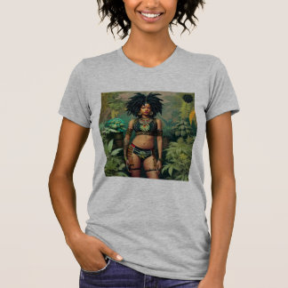 Camiseta Cinza T-Shirt Dreadlock Queen Cheeba Heather