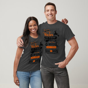 Camiseta Cinza - Trilhos Laranja Bruxos no Dia das Bruxas