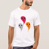 Cinza vermelha alaranjada padrão do fantasma das h