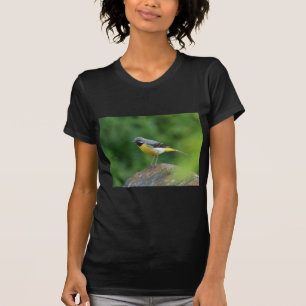 Camiseta Cinza Wagtail - pássaro