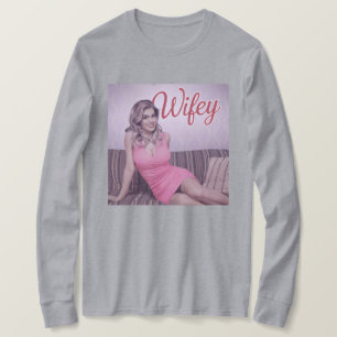 Camiseta Cinza Wifey T-Shirt